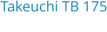 Takeuchi TB 175 Bouwjaar:	2005