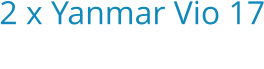 2 x Yanmar Vio 17 Bouwjaar:   2018