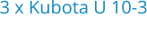 3 x Kubota U 10-3 Bouwjaar:	2020