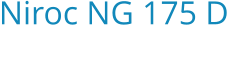 Niroc NG 175 D Bouwjaar:   2025